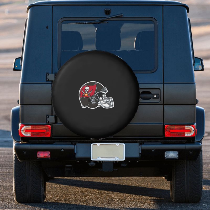 Tampa Bay Buccaneers 2 Car tire protective cover waterproof and dustproof tire cover