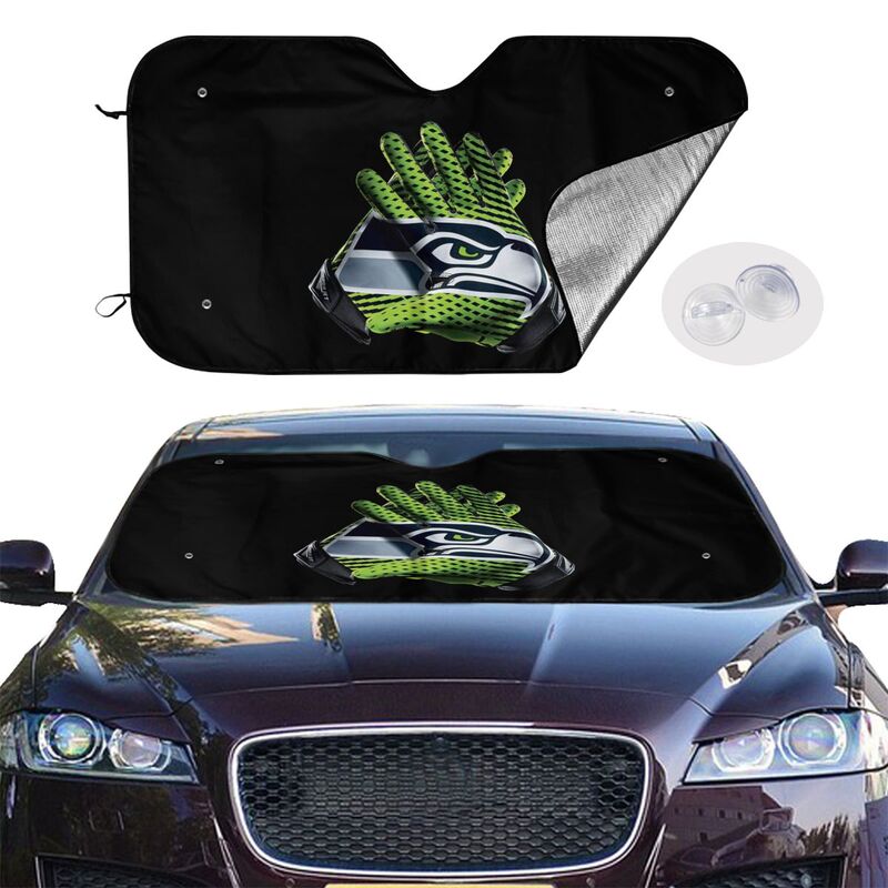 Seattle Seahawks Printing Car windshield sunshades is suitable front windshield sunshades
