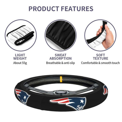 New England Patriots 1 Printed breathable elastic steering wheel cover