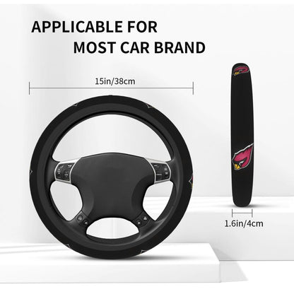 Arizona Cardinals Printed elastic steering wheel cover car protective cover