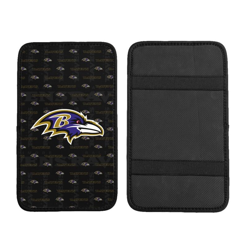 Baltimore Ravens printed Car handrail cushion Personalized car armrest cover