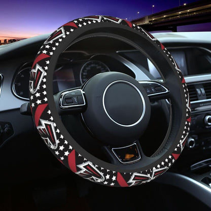 Atlanta Falcons 2 Printed breathable elastic steering wheel cover anti slip cover