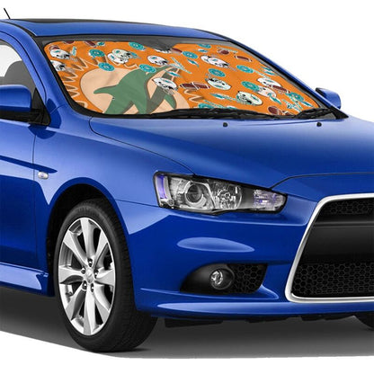 Miami Dolphins Print multiple sizes car windshield sunshade panel car windshield sunshade cover