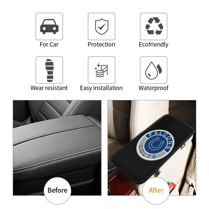 Indianapolis Colts print car armrest protective cover Car center console armrest pad