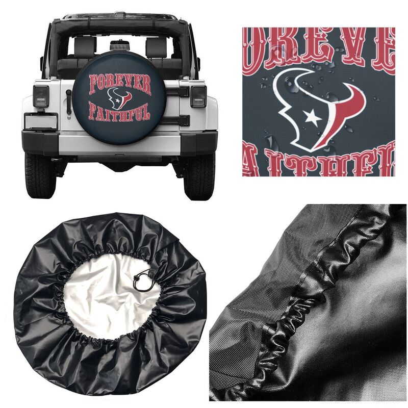 Houston Texans Printing car spare tire dust protection cover tire protection cover
