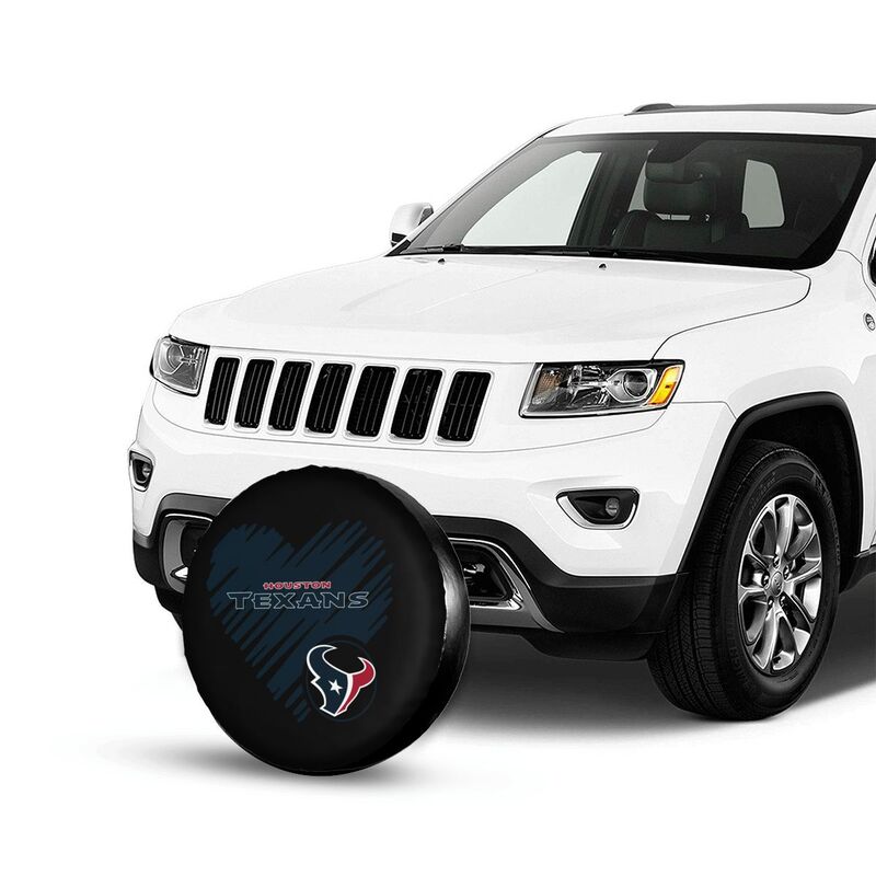 Houston Texans Printed car spare tire dust protection cover tire protection cover