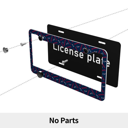 New England Patriots Print front rear license plate holder circular hole license plate holder (one pair)