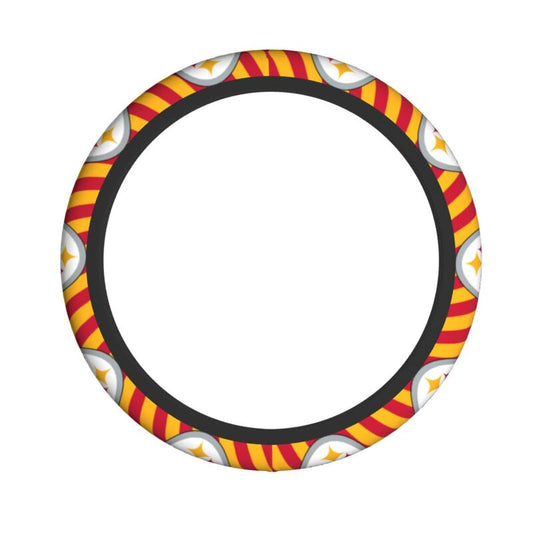 Pittsburgh Steelers 6 Printed breathable elastic steering wheel anti slip cover