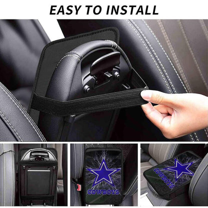 Car armrest box pad Dallas Cowboys Printed central armrest box pad anti slip pad