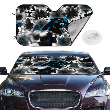 Carolina Panthers Printed multi size car front windshield sunshade car windshield sunshade