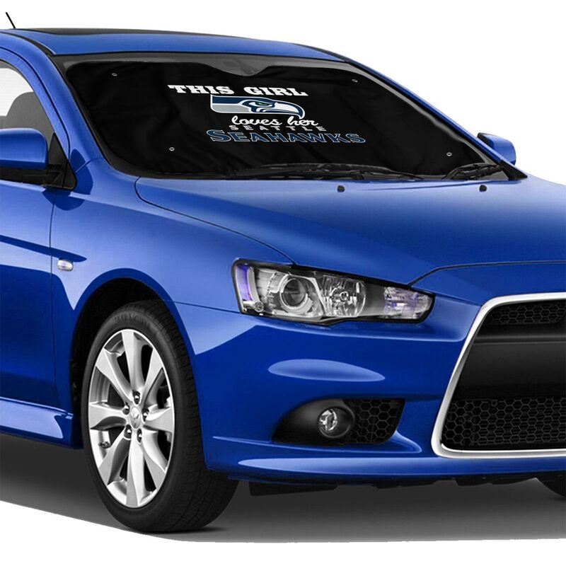 Seattle Seahawks Printing multi size car front windshield sunshade car windshield sunshade