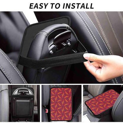 Arizona Cardinals  Printed armrest protective cover car armrest box cushion