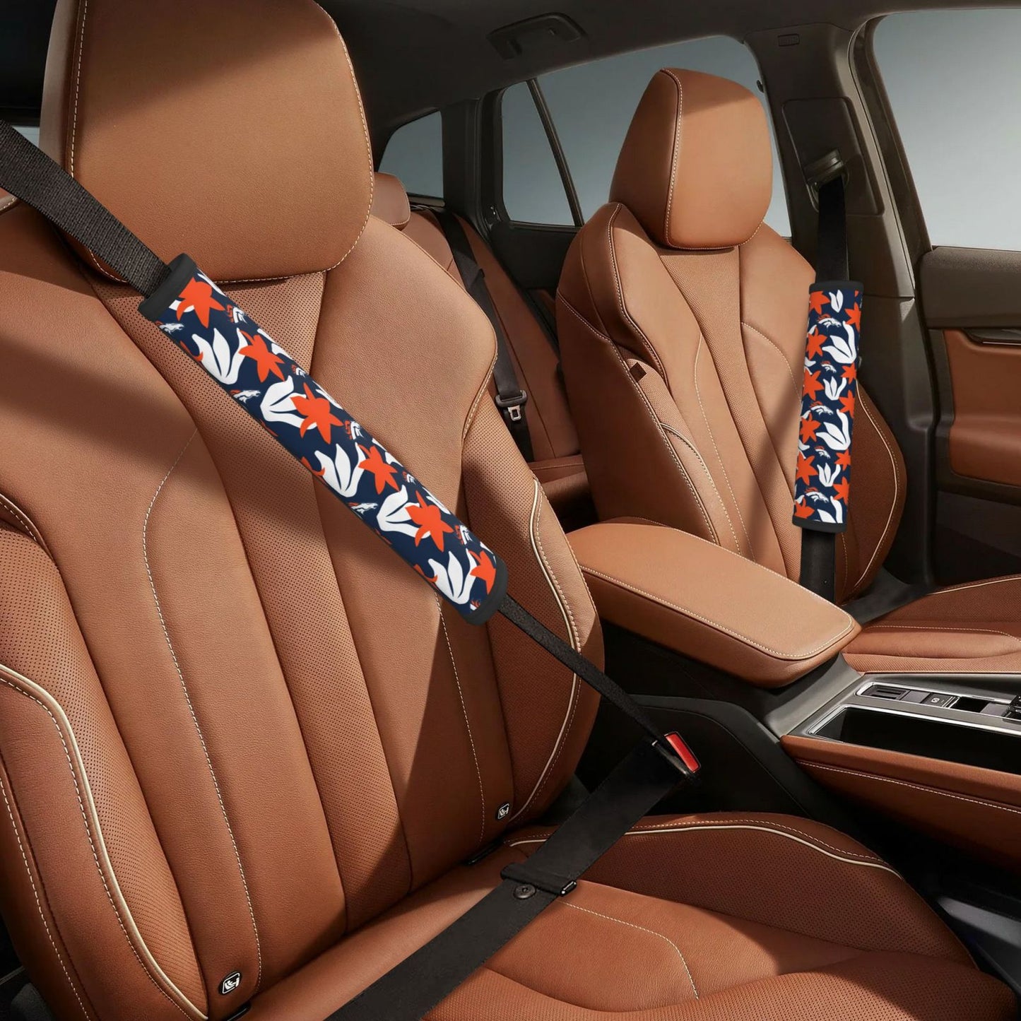 Denver Broncos Car seat belt shoulder strap adult seat belt protective cover