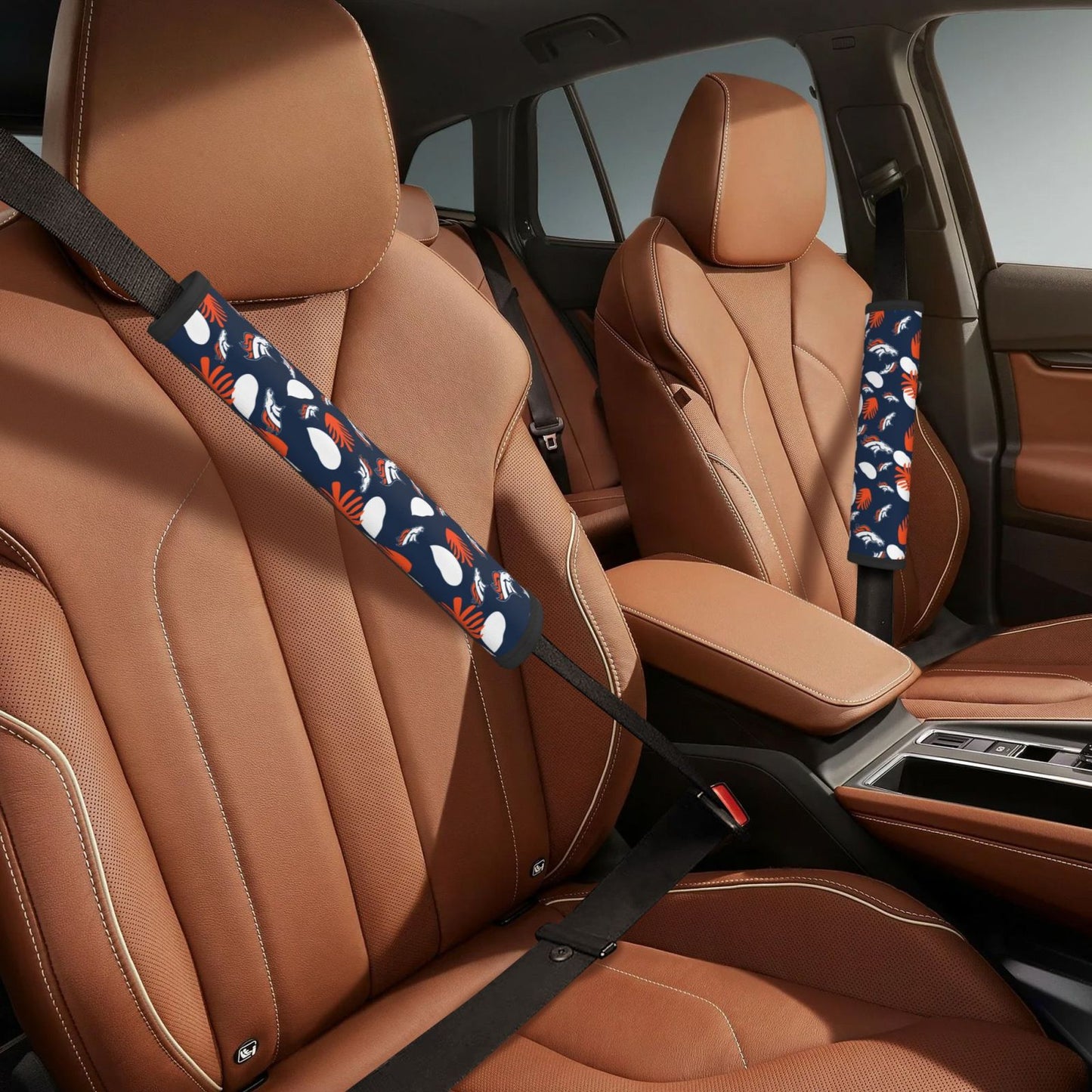Denver Broncos Car seat belt shoulder strap adult seat belt protective cover