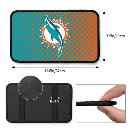 Miami Dolphins Car handrail box cushion Personalized printed car armrest cover