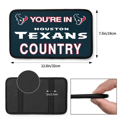 Houston Texans Printed car armrest box pad elbow support pad