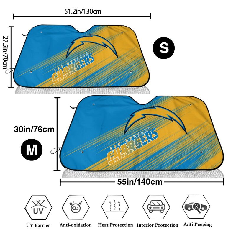 San Diego Chargers Print car windshield sunshade panel car windshield sunshade cover multiple sizes