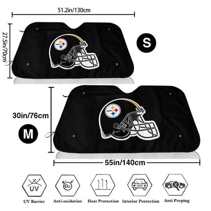 Pittsburgh Steelers Printed multi size front windshield sunshade car windshield sunshade