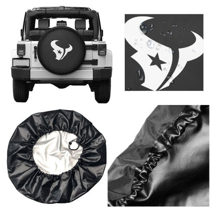 Houston Texans 4 Print tire protection covers car sunscreen tire protection covers