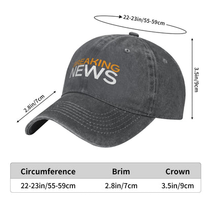 BREALING NEWS Printed unisex baseball cap adjustable cap outdoor sun hats trucker hat