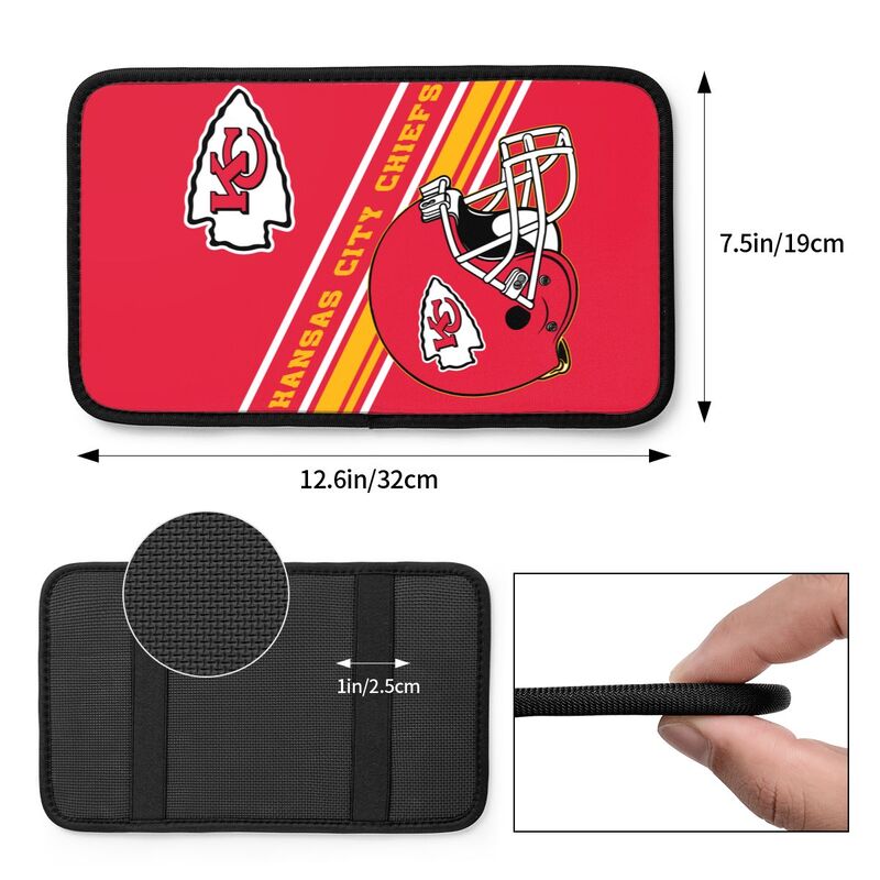 Kansas City Chiefs Print armrest protective cover car armrest box cushion