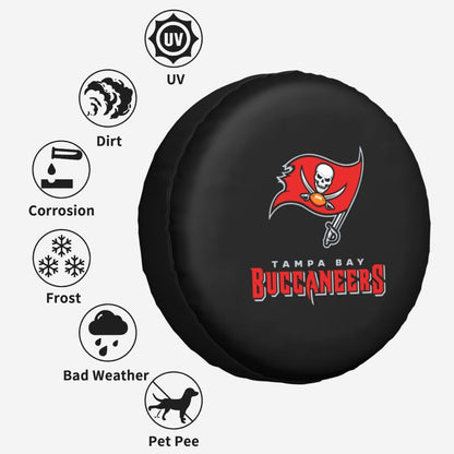 Tampa Bay Buccaneers Car tire protective cover waterproof and dustproof tire cover