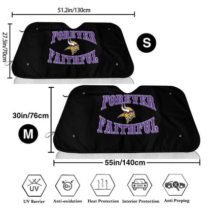 Minnesota Vikings Printing car multi size front windshield sunshade car windshield sunshade