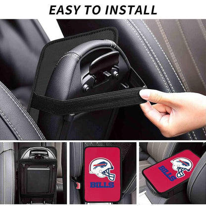 Car armrest box pad Buffalo Bills Printed center armrest box pad protective pad