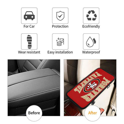 San Francisco 49ers Print car armrest box cover armrest protective cover
