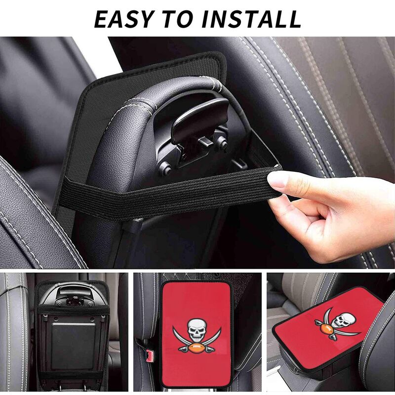Tampa Bay Buccaneers2 Printed car armrest box pad elbow protection pad