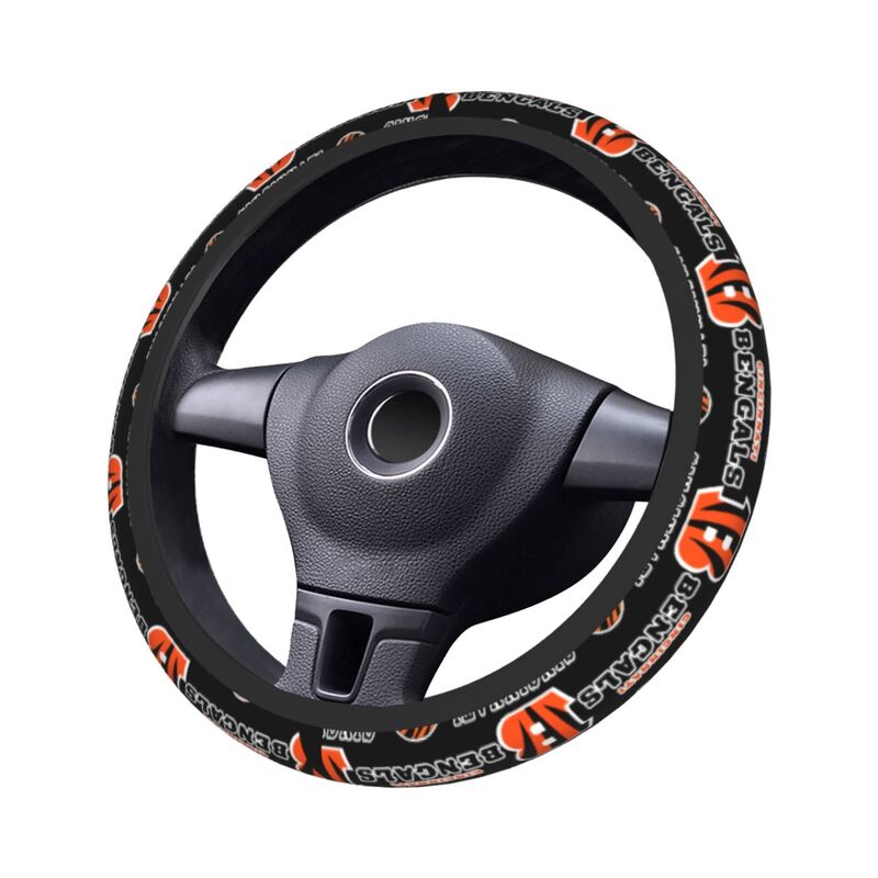 Cincinnati Bengals 2 Printed car protective cover elastic steering wheel cover