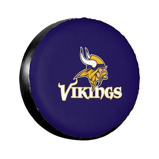 Minnesota Vikings 2 car dustproof sunscreen tyre protective cover Tyre protective cover