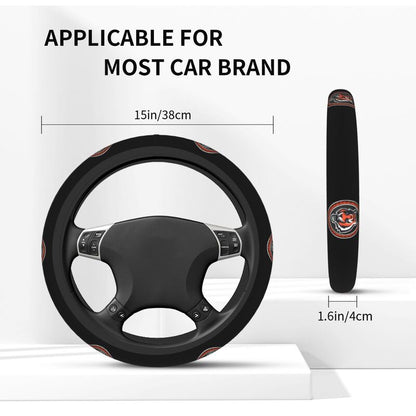 Cincinnati Bengals Printed car anti-skid cover elastic steering wheel cover