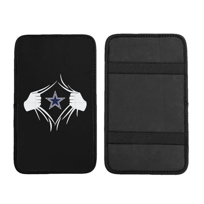 Car armrest box pad Dallas Cowboys 3 Printed central armrest box cushion protective pad