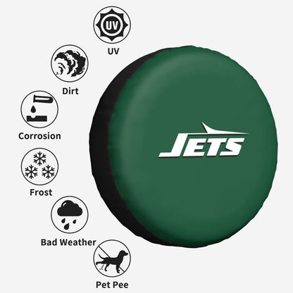 New York Jets Car tire protection cover spare tire waterproof and dustproof cover