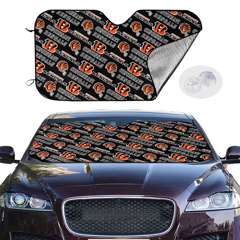 Cincinnati Bengals Printed suitable for front Car windshield sunshades Car windshield sunshades
