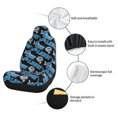 Detroit Lions Printed seat dust protection cover car seat protective cover