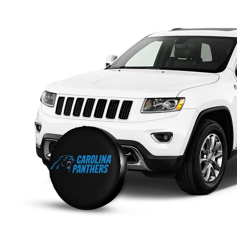Carolina Panthers 2 car dustproof sunscreen tyre protective cover Tyre protective cover