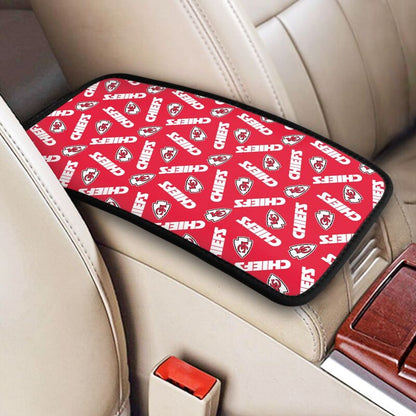 Kansas City Chiefs  Printed armrest protective cover car armrest box cushion