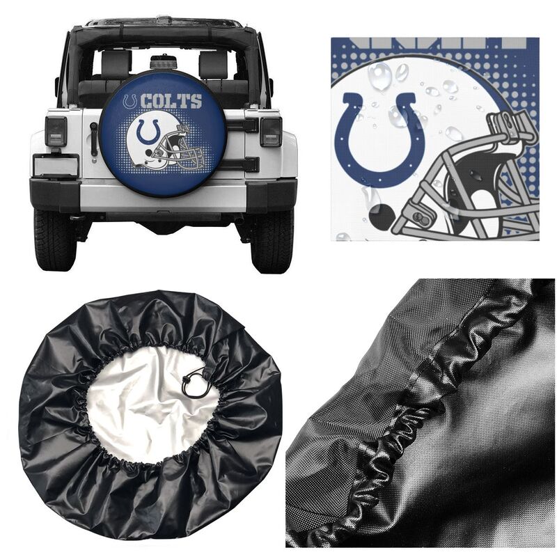 Indianapolis Colts Printed tire protection cover car sun protection tire protection cover