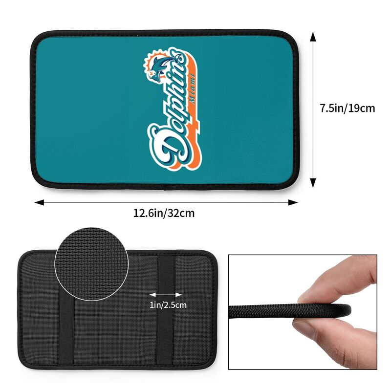 Miami Dolphins1 Printed car armrest box pad elbow protection pad