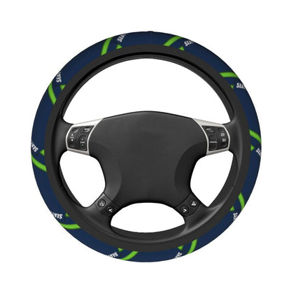 Seattle Seahawks Printed car anti-skid cover elastic steering wheel cover