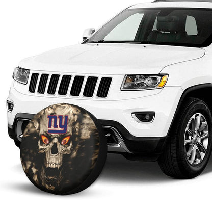 New York Giants print Skull print car tire cover tire dust cover