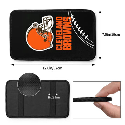 Cleveland Browns2 Printed car center armrest box pad anti slip pad