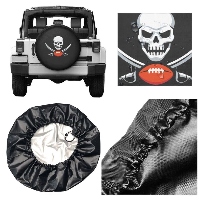 Tampa Bay Buccaneers car dustproof sunscreen tyre protective cover Tyre protective cover