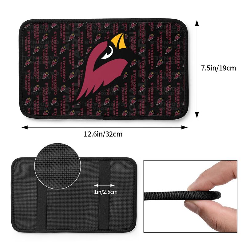 Arizona Cardinals printed Car handrail cushion Personalized car armrest cover