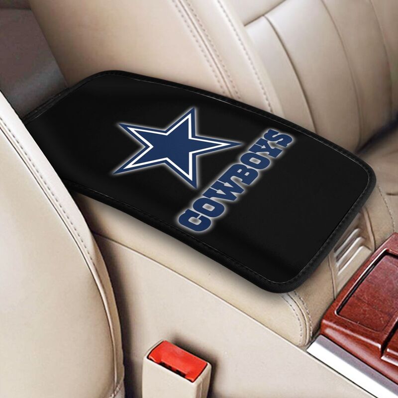 Car armrest box pad Dallas Cowboys Printed central armrest box pad protective pad