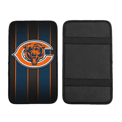 Car armrest box pad Chicago Bears 2 Printed central armrest box cushion protective pad