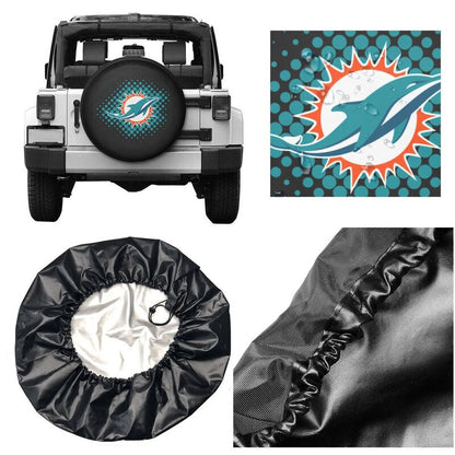 Miami Dolphins Printing tire protection cover car sun protection tire protection cover