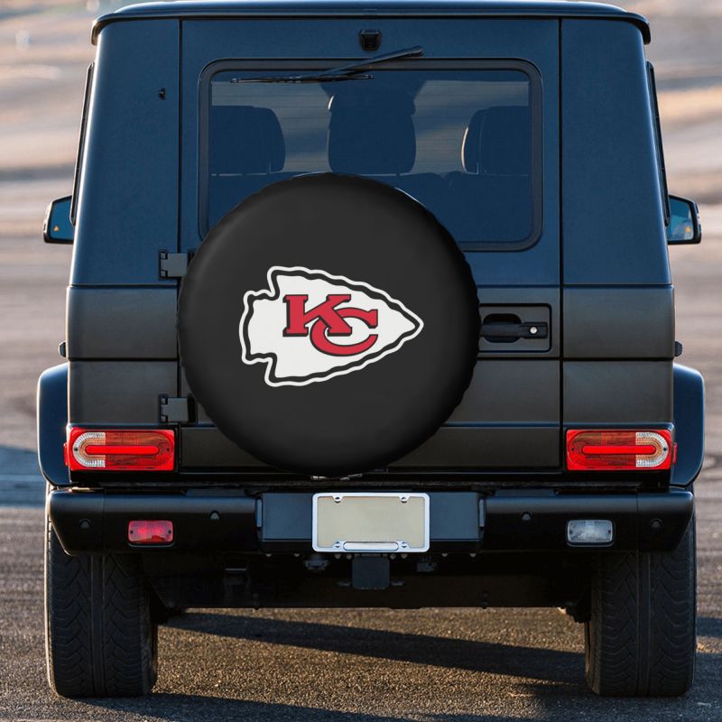 Kansas City Chiefs Car tire protection cover spare tire waterproof and dustproof cover
